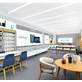 Modern mobile phone shop smart phone experience table mobile phone table 3d model