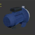 Blue Industrial Electric Motor With Fan Housing And Stable Base Equipment