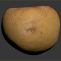 Ripe Yellow Mango with Smooth Skin and Red Spots on Black Background with Reflection