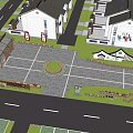 Neat Residential Community Layout With Landscaped Greenery Parking Spaces And Courtyard Areas