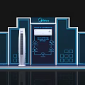 Midea Smart Machine Exhibition Display With Cloud of Intelligence and Connectivity 3d model