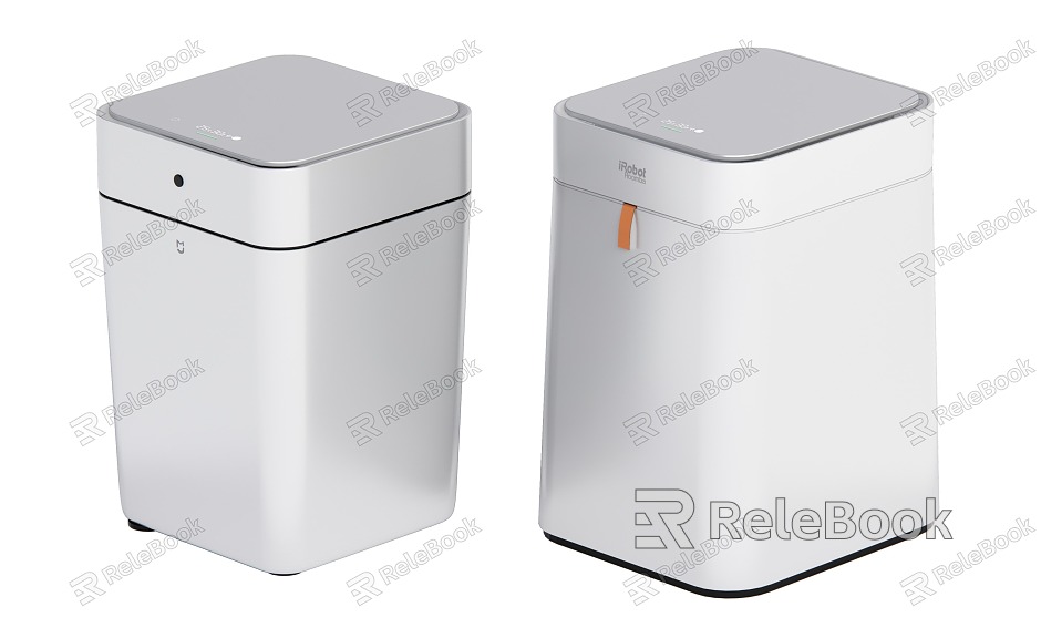 Modern trash can smart trash can household trash can model