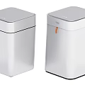 Modern trash can smart trash can household trash can 3d model