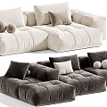 Plush Modular Sofa Designs With Color Options Pillows And Soft Cushions