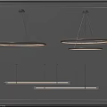 Modern Chandeliers with Circular and Linear Designs and Sleek Metal Frames
