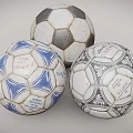 Vintage Soccer Balls As Sports Equipment With Adidas Logo And World Official Design
