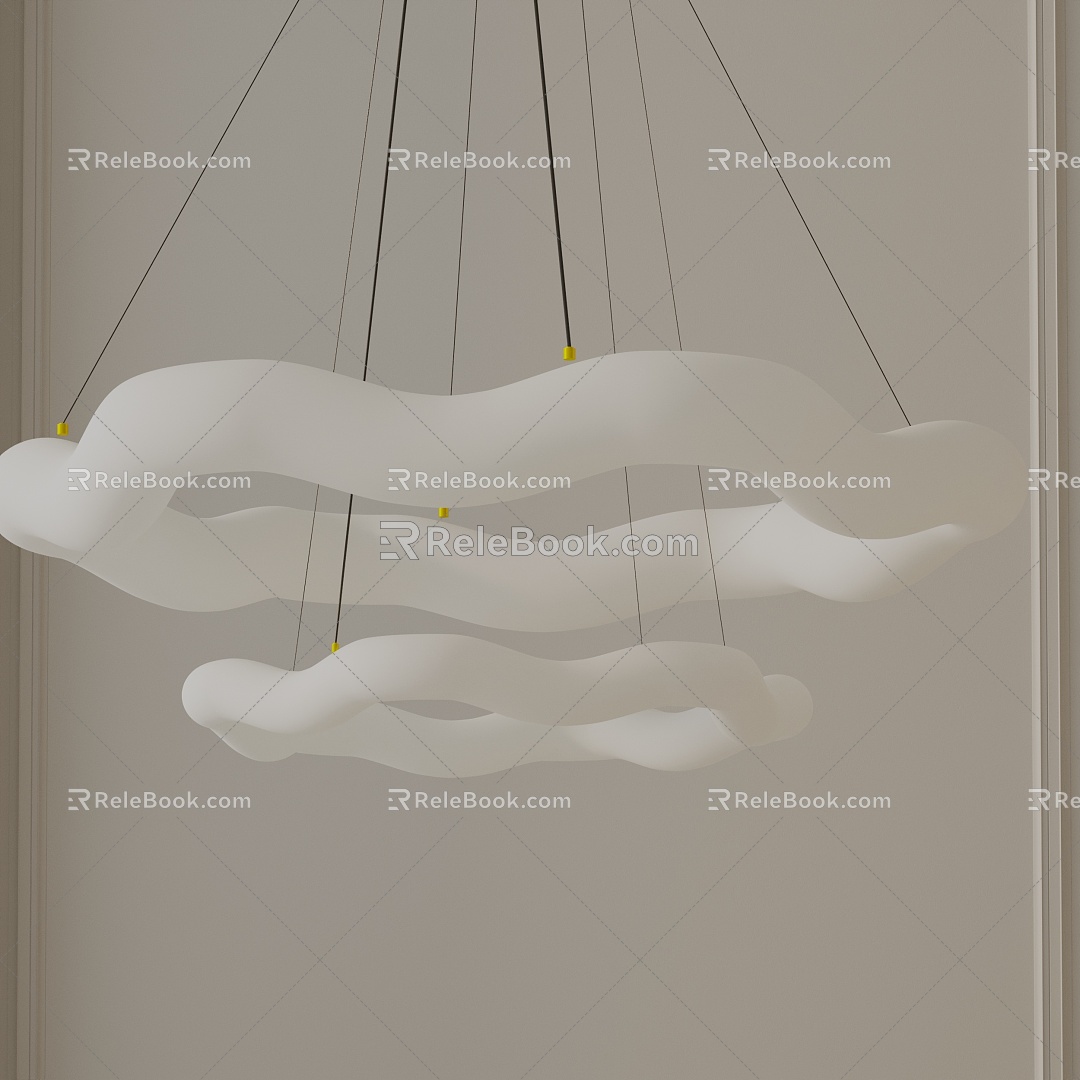 Modern chandelier 3d model