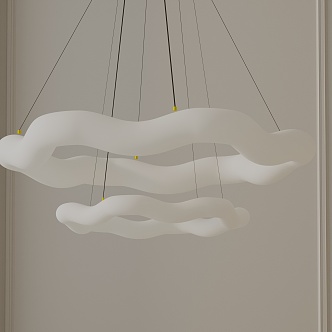 Modern chandelier 3d model