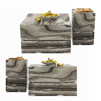 Coffee Table Marble Coffee Table Stone Coffee Table Coffee Table Side Table Desktop Ornaments 3d model