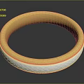 Gold Ring With Diamond Cut Texture And Shiny Metallic Finish On Black Background
