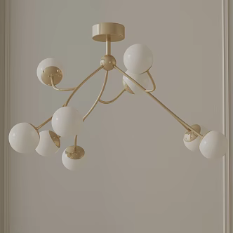 Modern chandelier 3d model