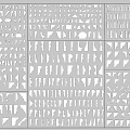 European-style gypsum line ceiling line skirting line door line 3d model