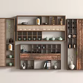 New Chinese-style Storage Rack 3d model