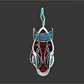 Futuristic Space Astronaut Seat with Transparent Canopy Red Interior Blue Light Accents for Cosmic Exploration