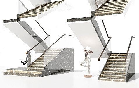 Modern Stairs 3d model