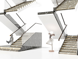 Modern Stairs 3d model