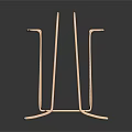 Modern Metallic Utensil Holder With Vertical Slots For Kitchen Cutlery Storage