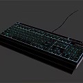 Backlit Wired Computer Keyboard With RGB Lighting And Ergonomic Design Features