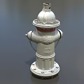 Silver Metal Fire Hydrant With Chain And Bolt For Outdoor Fire Safety Equipment
