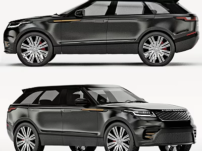 Black Modern SUV With Sleek Exterior Design And Silver Alloy Wheels 3d model