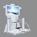 Indoor Sports Equipment With Large Screen Simulation Scene And Foot Pedals