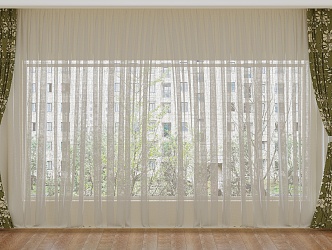 Modern Curtains 3d model