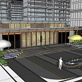 Modern Gate 3d model