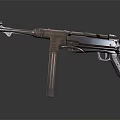 High Quality Vintage Submachine Gun Featuring Detailed Metal Design Long Barrel And Retro Style