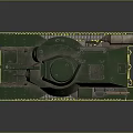 Vintage Green Military Tank Model With Number 26 And Metal Tracks