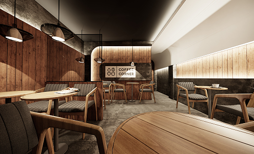 Modern Cafe 3d model