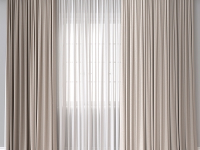 Modern Curtains 3d model