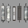 Multiple Wall Lamps In Different Designs With Metal Brackets And Warm Glow