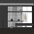 Minimalist cloakroom 3d model
