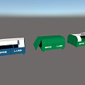 Public Environmental Protection Facilities With Color Coded Waste Bins For Community Sanitation