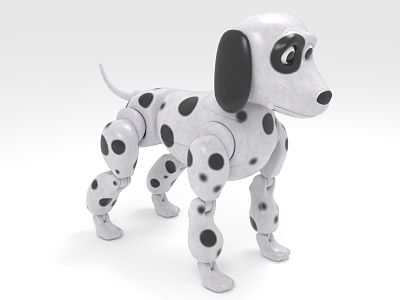 Robot dog animal toy model