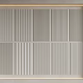Modern Interior Wall Paneling With Vertical Slats And Ambient Lighting Design