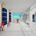 HUAWEI Specialty Store With Mobile Phones Display Tables And China Mobile 5G Signage