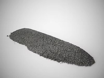 High Quality Natural Stone Gravel Pile Material For Construction And Landscaping 3d model