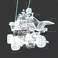 Futuristic Military Tank 3D Rendering With Armored Body Turret And Track System