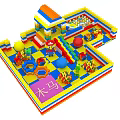 Modern Building Blocks Building Blocks Paradise 3d model