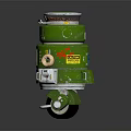 Green Modern Kitchen Appliance With Efficient Waste Disposer Compact Design