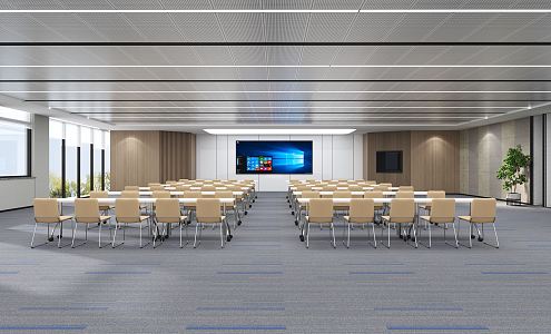 Modern Conference Hall Report Hall 3d model