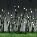Grass Shaped Outdoor Lights With LED Illuminated Tips For Garden Lawn Decoration