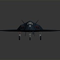 Stealth Aircraft Military Aircraft Stealth Bomber Long-range Bomber Fighter Fighter Next-generation Aircraft 3d model