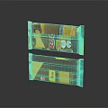 Two Stacked Red Label Chocolate Bar Packages Featuring Brown Yellow Design