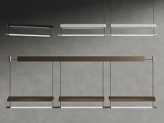 Flos chandelier strip chandelier metal chandelier 3d model