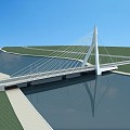 Bridge Bridge Bridge Overpass Bridge Suspension Bridge Cable-stayed Bridge Overpass 3d model