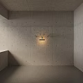 Modern Wall Lamp Design On Concrete Wall With Curved Arms And Sleek Light