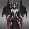 Witch Mage Mage Mage Mogan Angel Devil Angel Fallen Angel Vampire 3d model