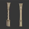 Elegant Classical Architectural Columns Design With Spiral Patterns And Ornate Carvings